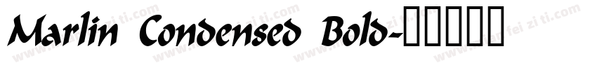 Marlin Condensed Bold字体转换